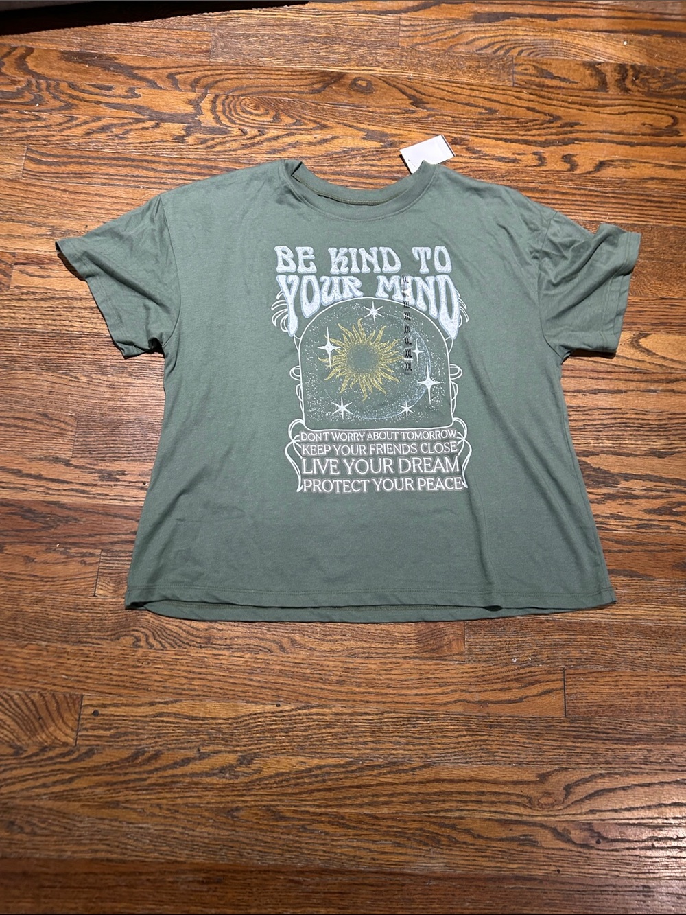 Be Kind To Your Mind Graphic Tee - Green